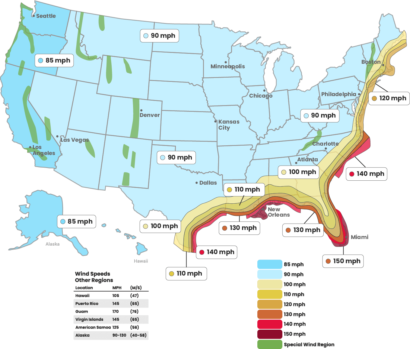 Coastal Wind Zone Maps